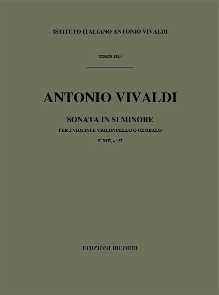 Sonate Per Vl. E B.C.: Per 2 Vl.